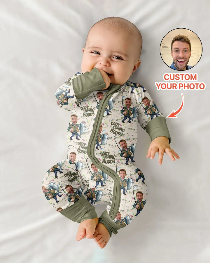 Gerippte Babykleidung mit individuellem Foto - Weich &amp; Skizzenhaft