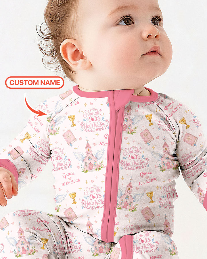 Gerippte Babykleidung mit individuellem Foto - Weich &amp; Skizzenhaft
