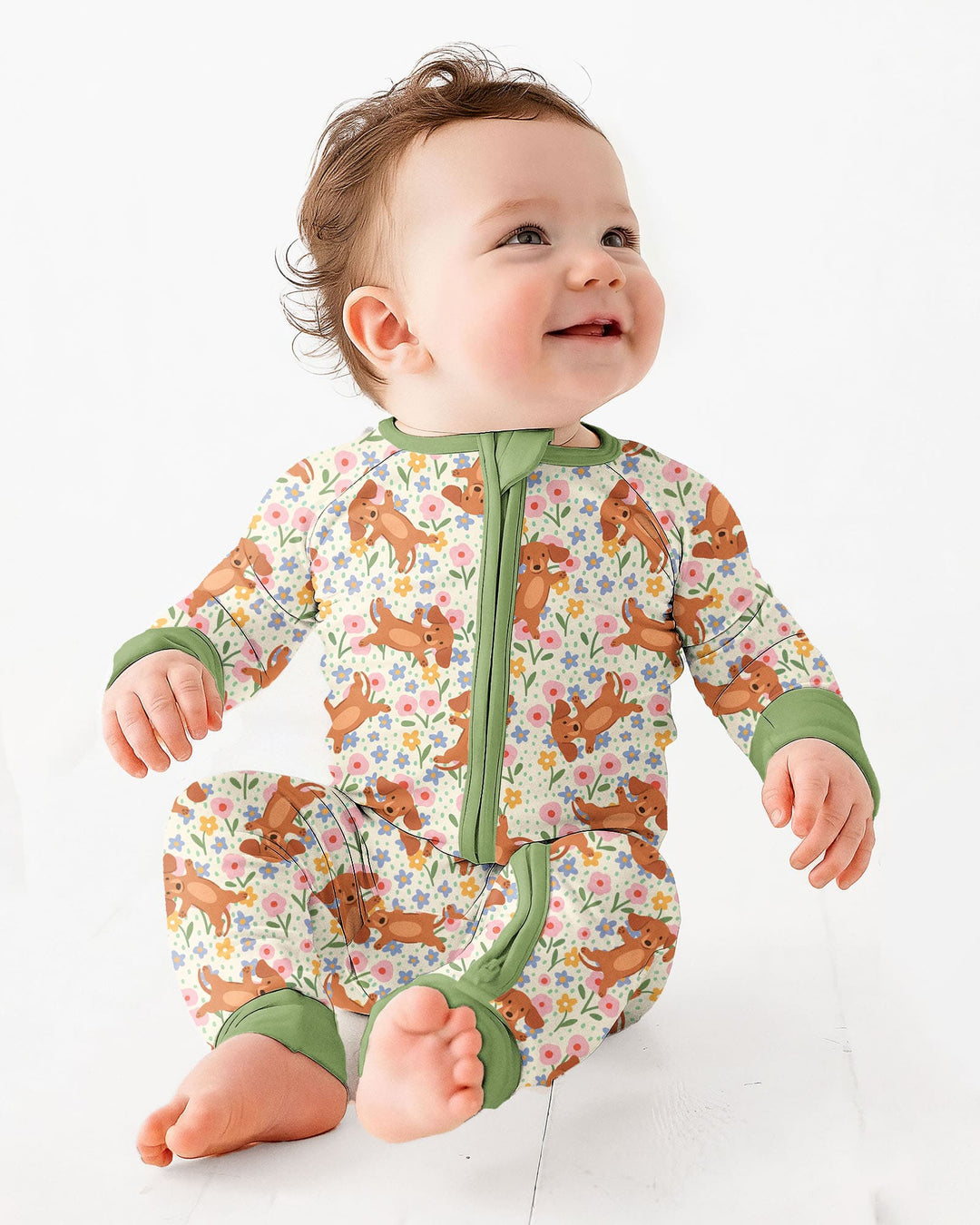 Gerippte Babykleidung mit individuellem Foto - Weich &amp; Skizzenhaft