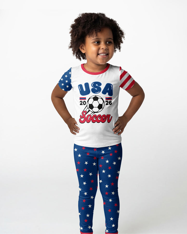 Zweiteiliges, kurzärmliges Pyjama-Set mit Marienkäfern