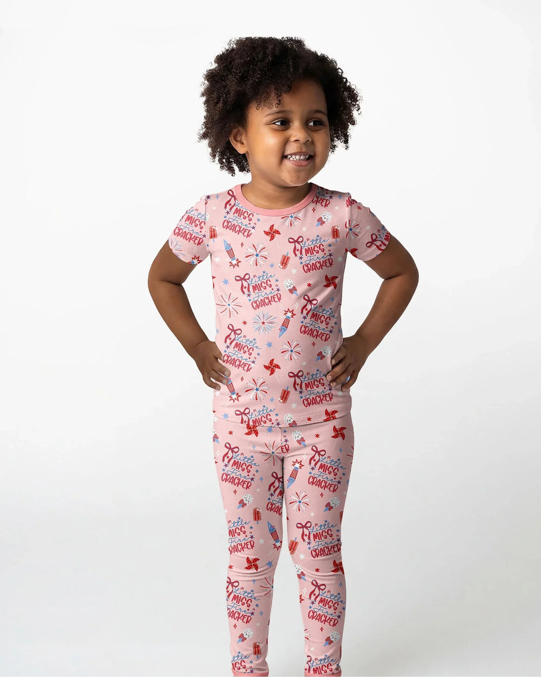Zweiteiliges, kurzärmliges Pyjama-Set mit Marienkäfern