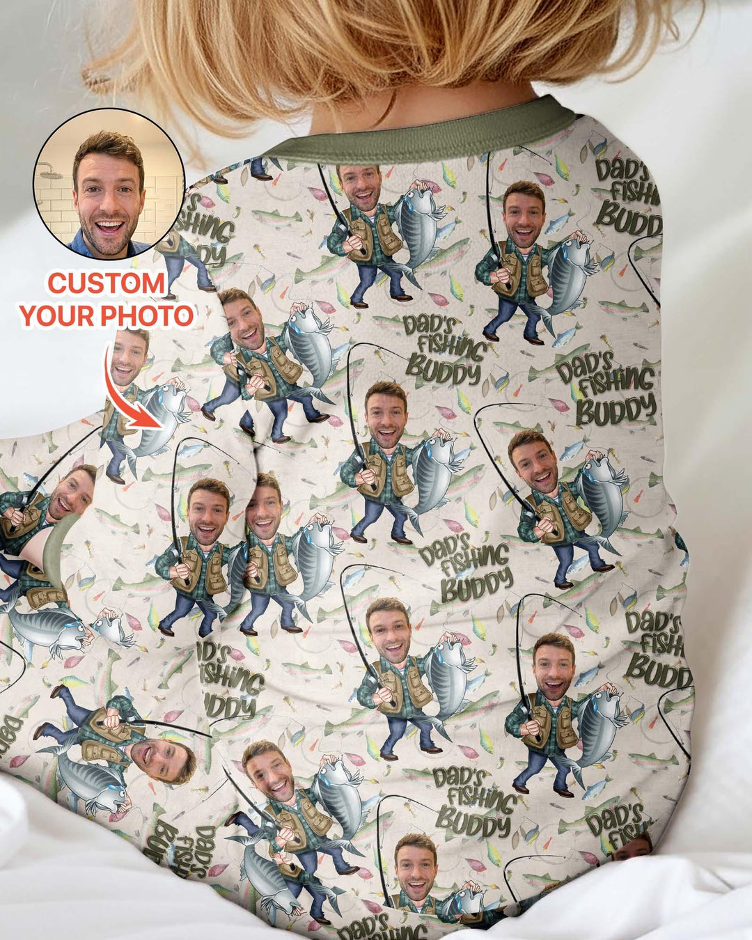 Gerippte Babykleidung mit individuellem Foto - Weich &amp; Skizzenhaft