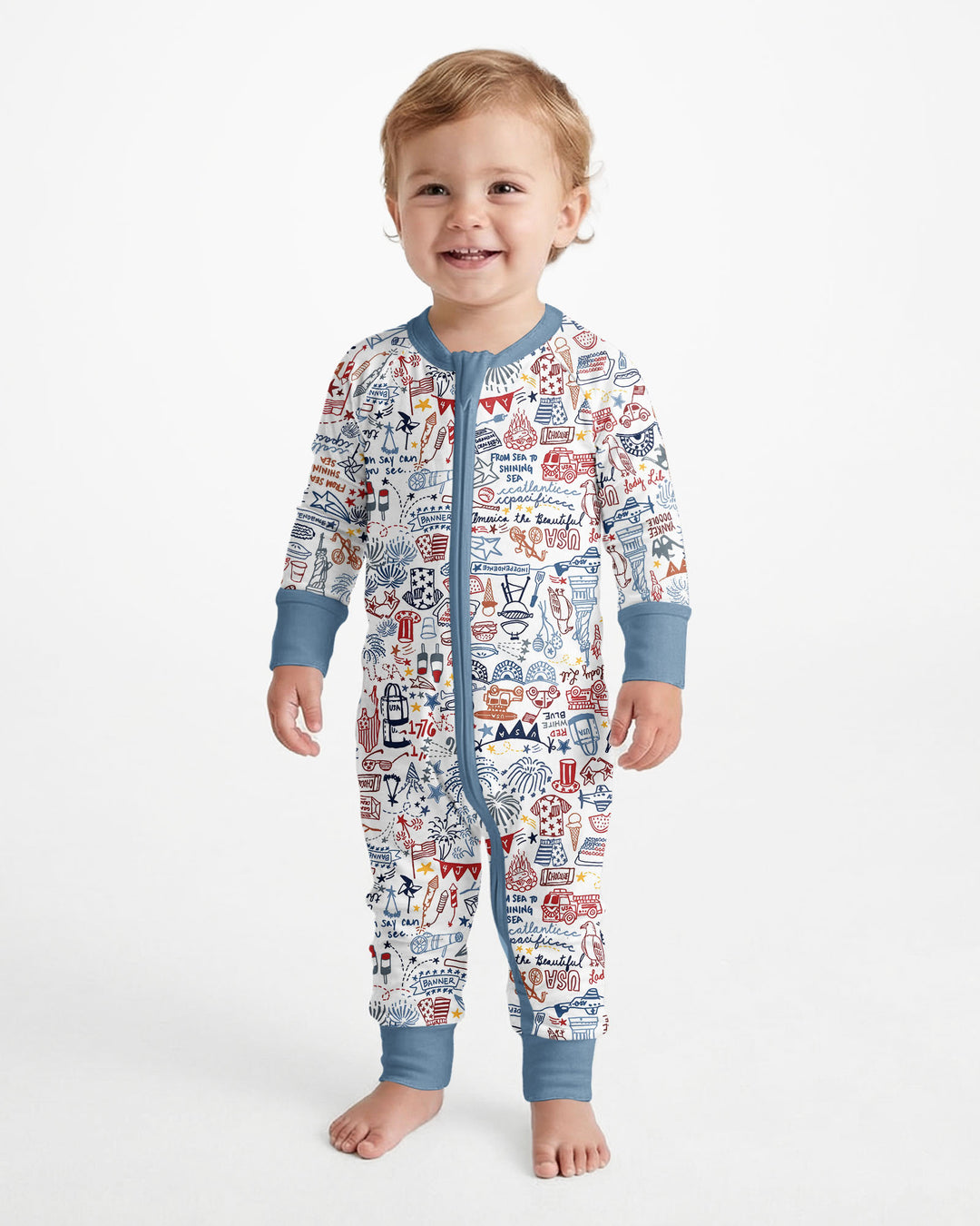 Gerippte Babykleidung mit individuellem Foto - Weich &amp; Skizzenhaft