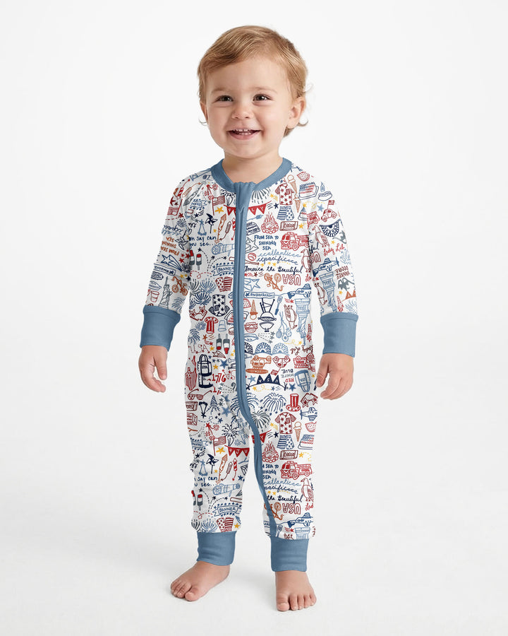 Gerippte Babykleidung mit individuellem Foto - Weich &amp; Skizzenhaft