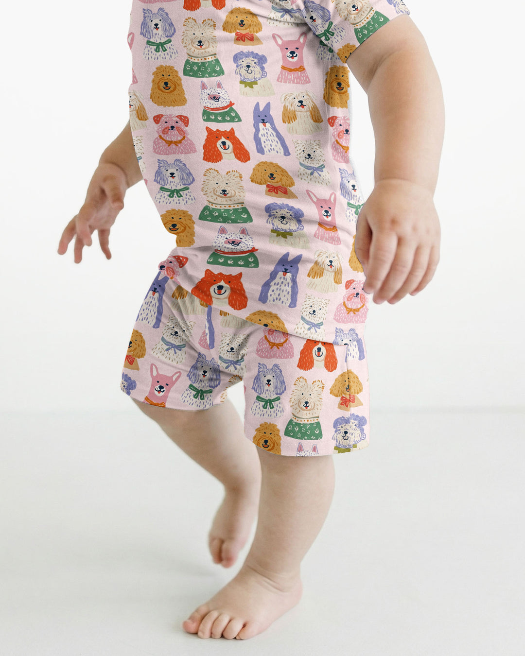 Schlafanzug-Set zweiteilig, kurze Ärmel, kurze Hose, Bambus