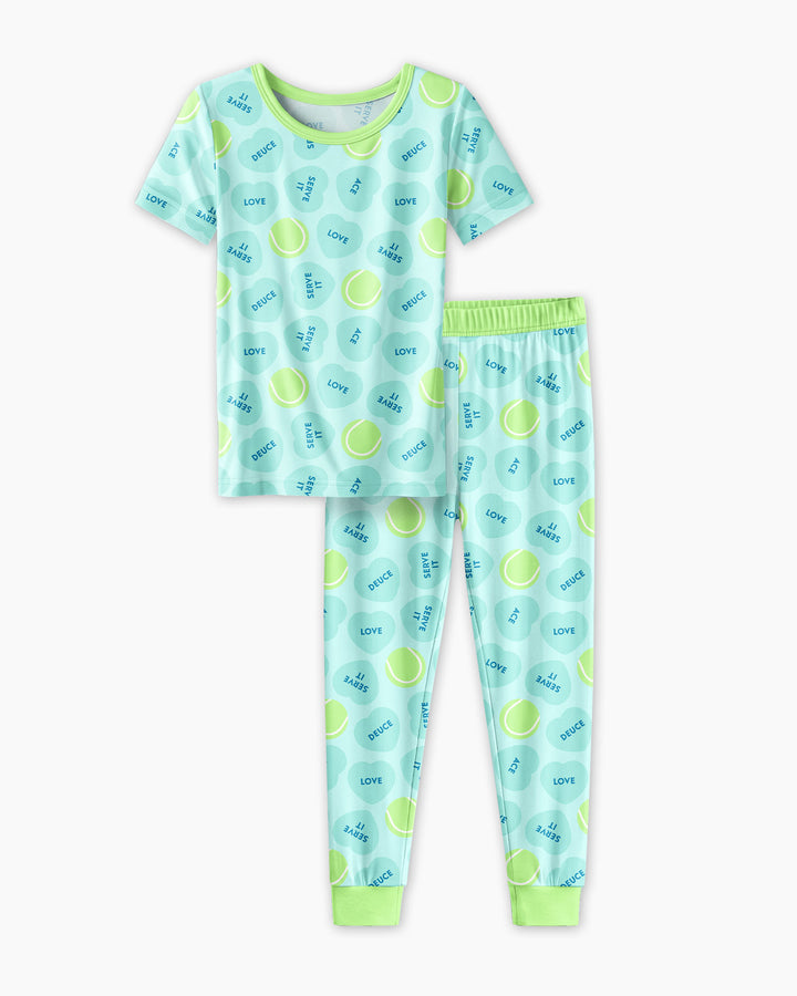 Zweiteiliges, kurzärmliges Pyjama-Set mit Marienkäfern