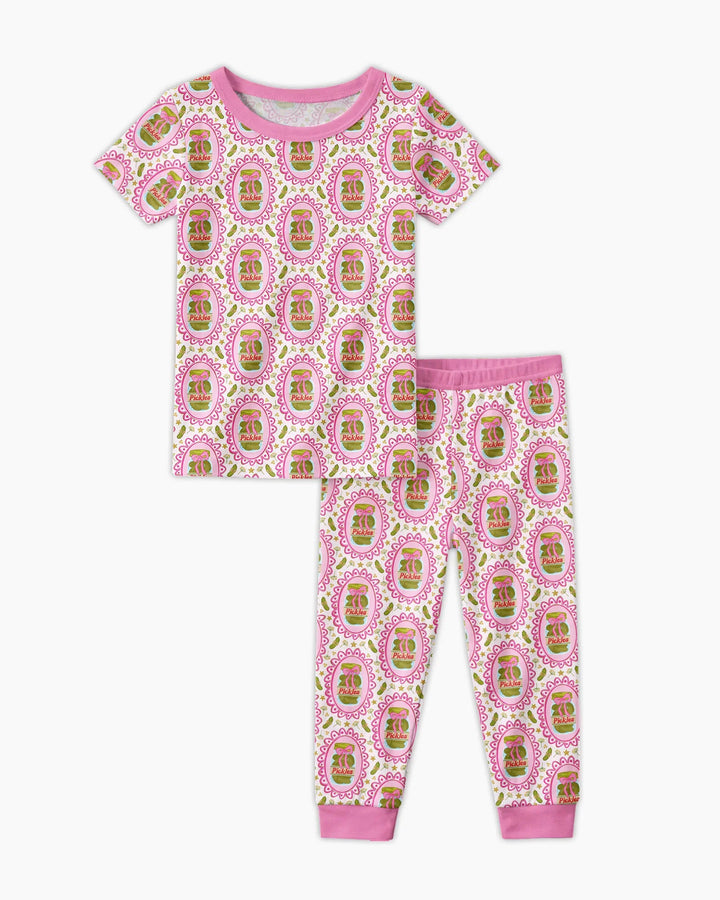 Zweiteiliges, kurzärmliges Pyjama-Set mit Marienkäfern
