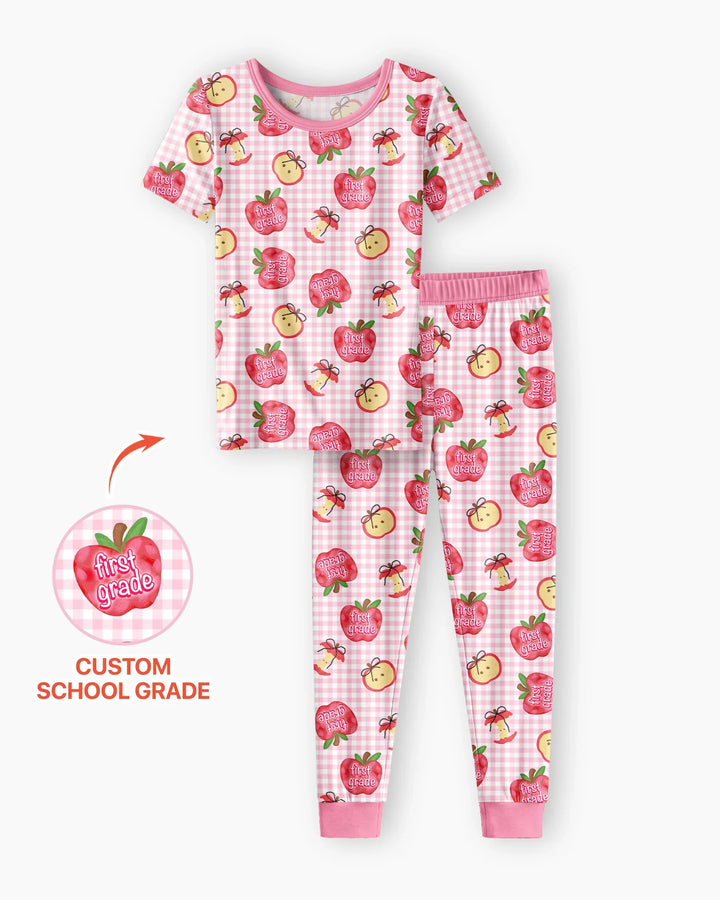 Zweiteiliges, kurzärmliges Pyjama-Set mit Marienkäfern