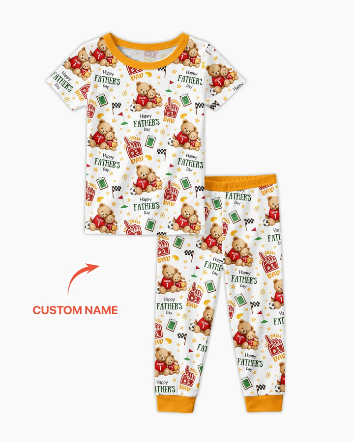 Zweiteiliges, kurzärmliges Pyjama-Set mit Marienkäfern