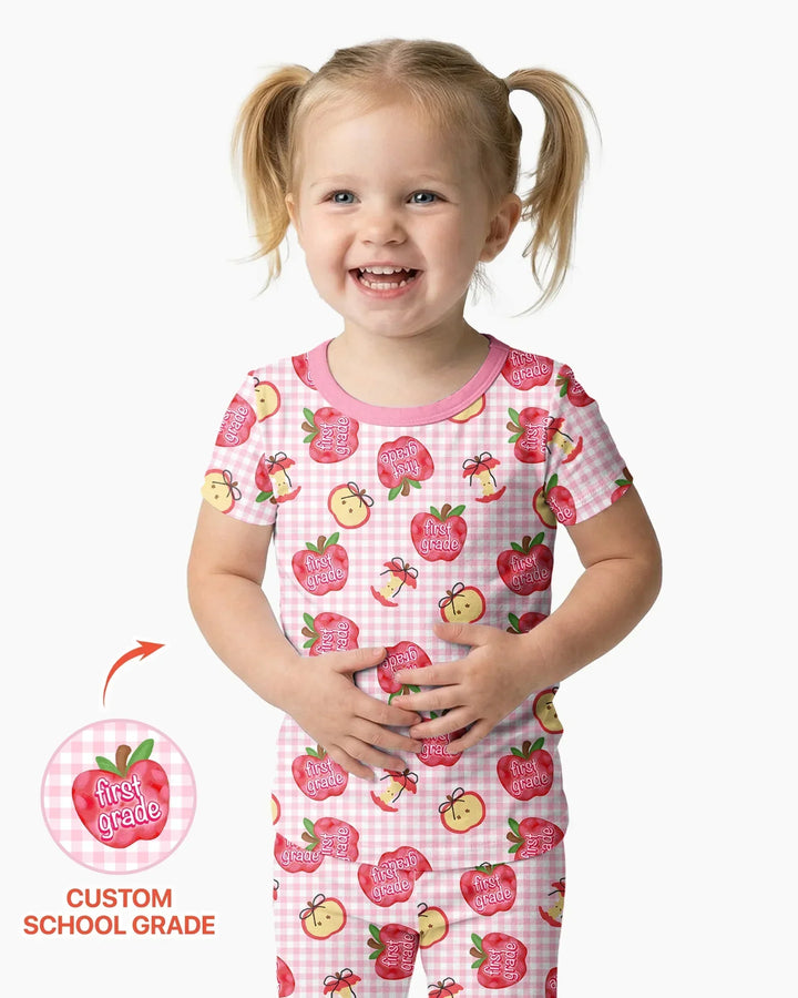 Zweiteiliges, kurzärmliges Pyjama-Set mit Marienkäfern