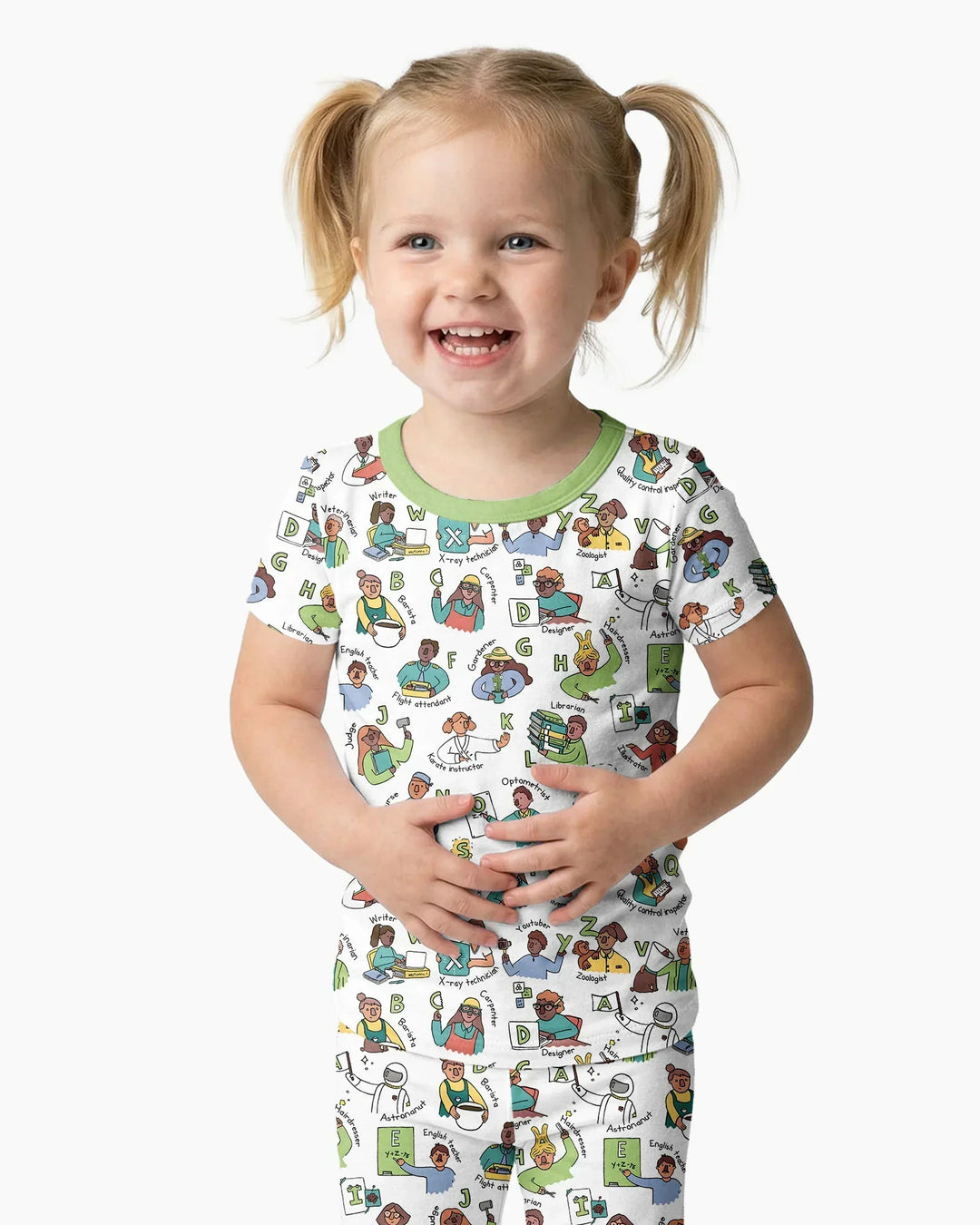 Zweiteiliges, kurzärmliges Pyjama-Set mit Marienkäfern