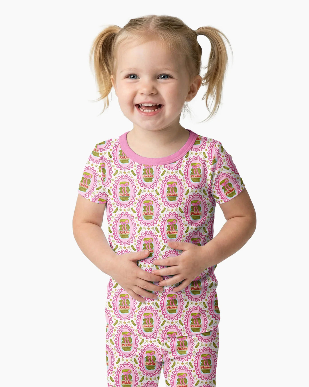 Zweiteiliges, kurzärmliges Pyjama-Set mit Marienkäfern