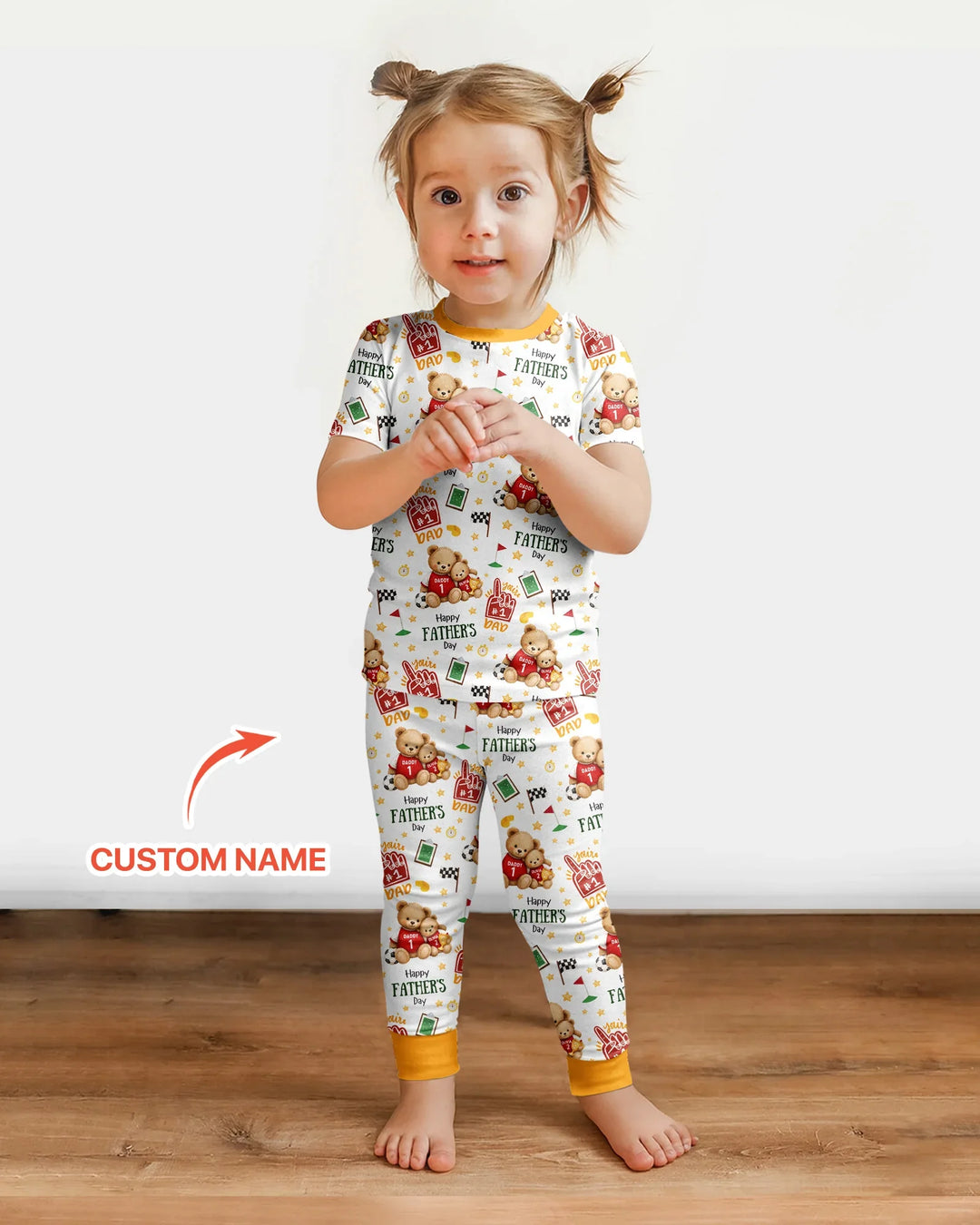 Zweiteiliges, kurzärmliges Pyjama-Set mit Marienkäfern