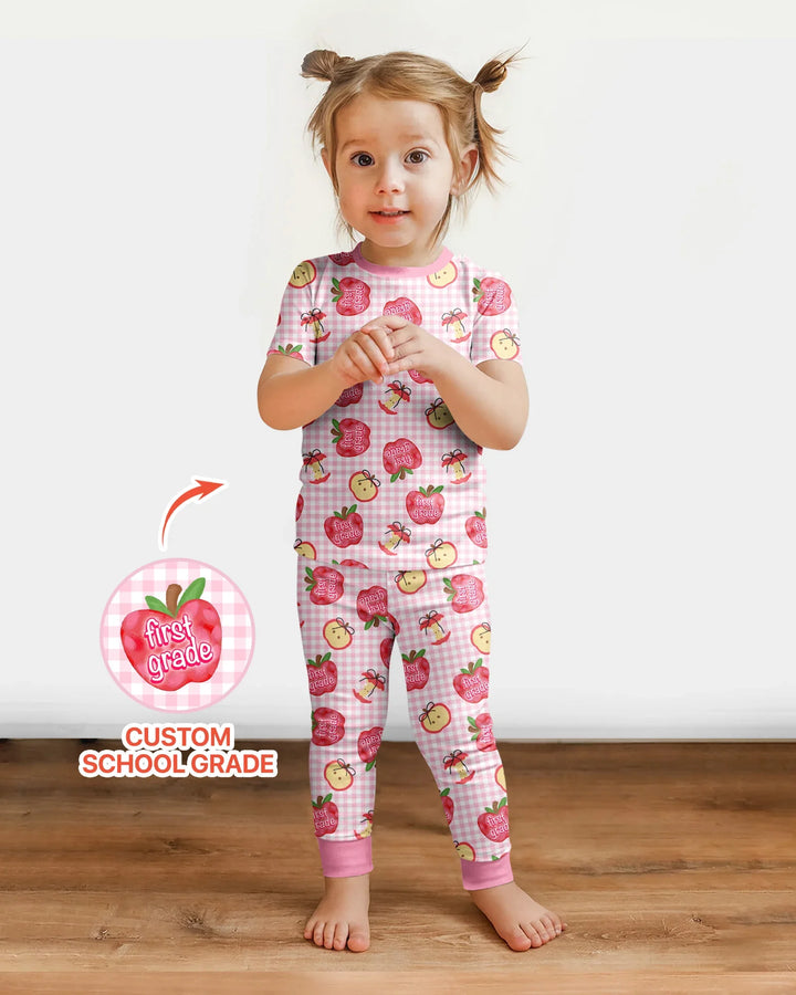 Zweiteiliges, kurzärmliges Pyjama-Set mit Marienkäfern