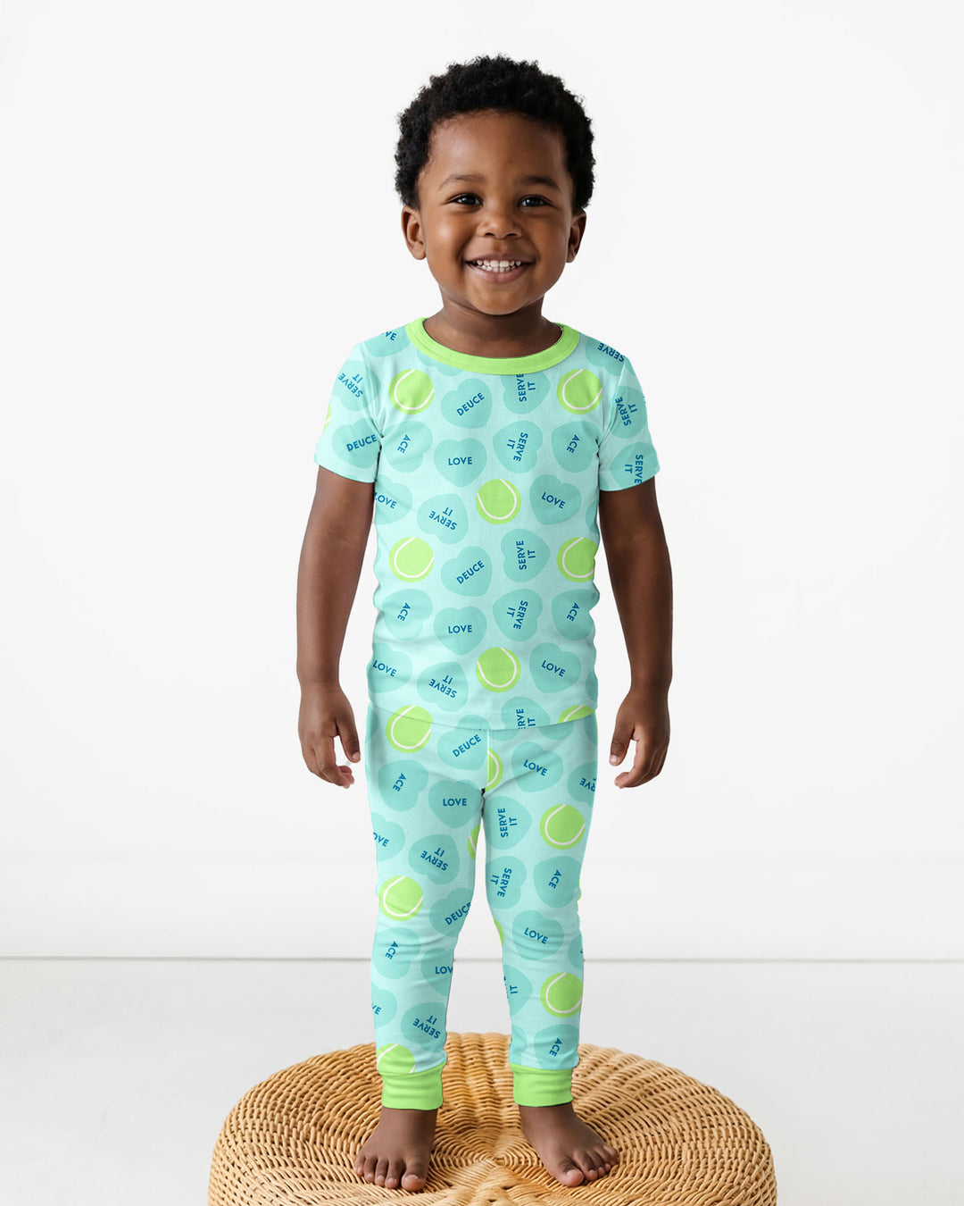 Zweiteiliges, kurzärmliges Pyjama-Set mit Marienkäfern