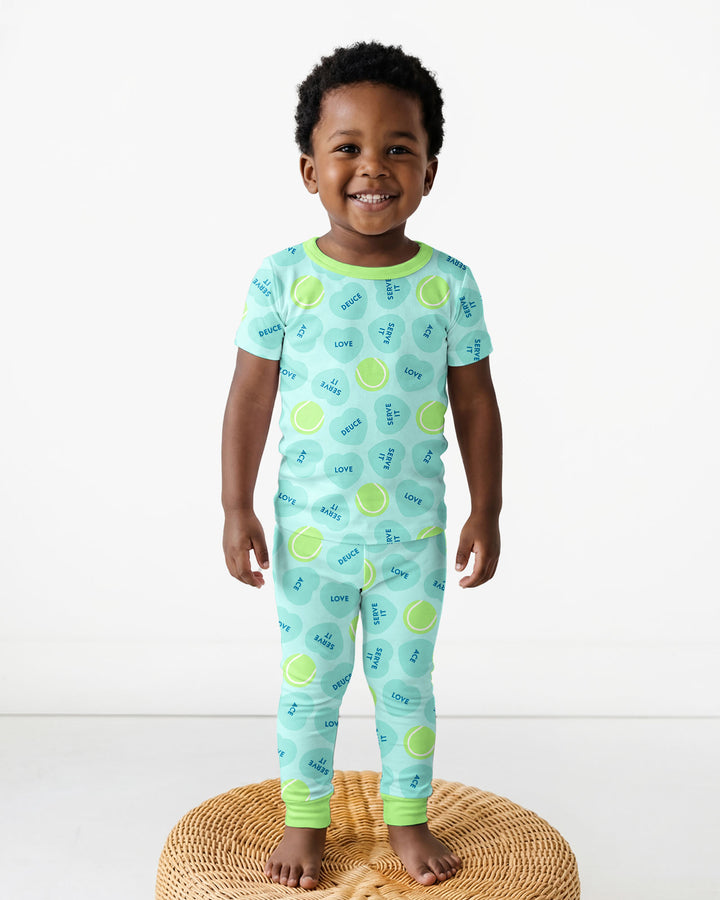 Zweiteiliges, kurzärmliges Pyjama-Set mit Marienkäfern