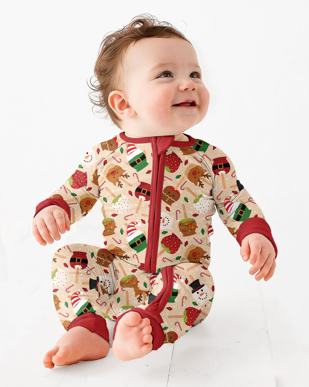 Christmas Cake Pops Family Matching Bamboo Convertible Zippy