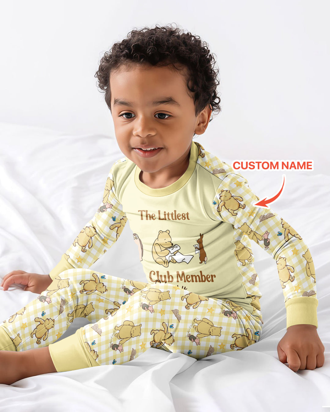 Custom Name Littlest Book Club Member Bamboo Two Piece Long Sleeve Pajama Set