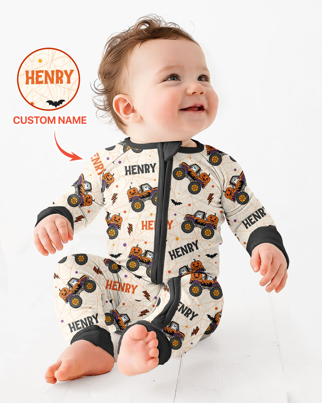 Gerippte Babykleidung mit individuellem Foto - Weich &amp; Skizzenhaft