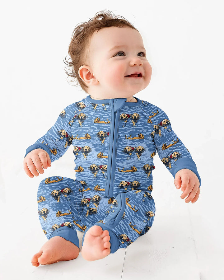 Gerippte Babykleidung mit individuellem Foto - Weich &amp; Skizzenhaft