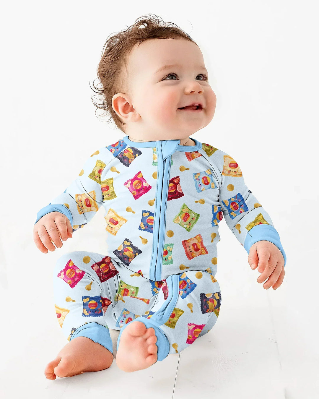 Gerippte Babykleidung mit individuellem Foto - Weich &amp; Skizzenhaft