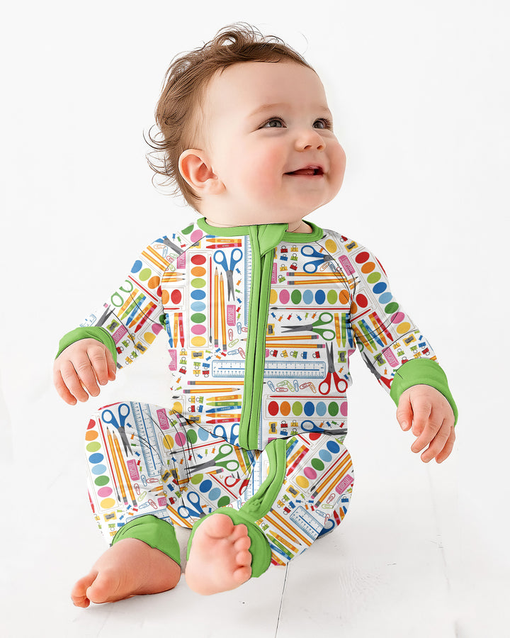 Gerippte Babykleidung mit individuellem Foto - Weich &amp; Skizzenhaft