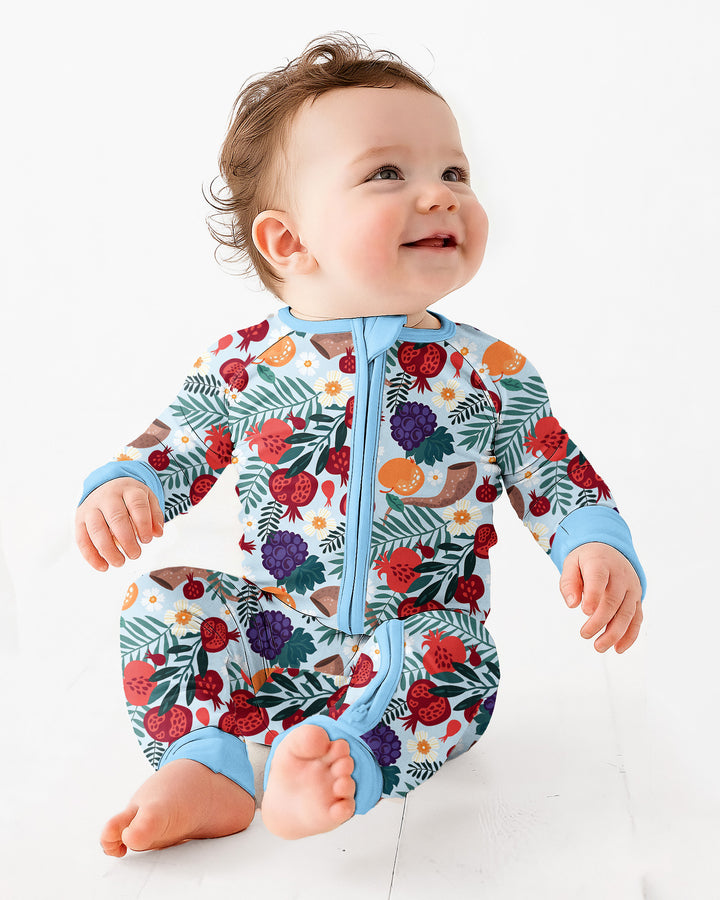 Pomegranate Blessings Night Family Matching Bamboo Convertible Zippy