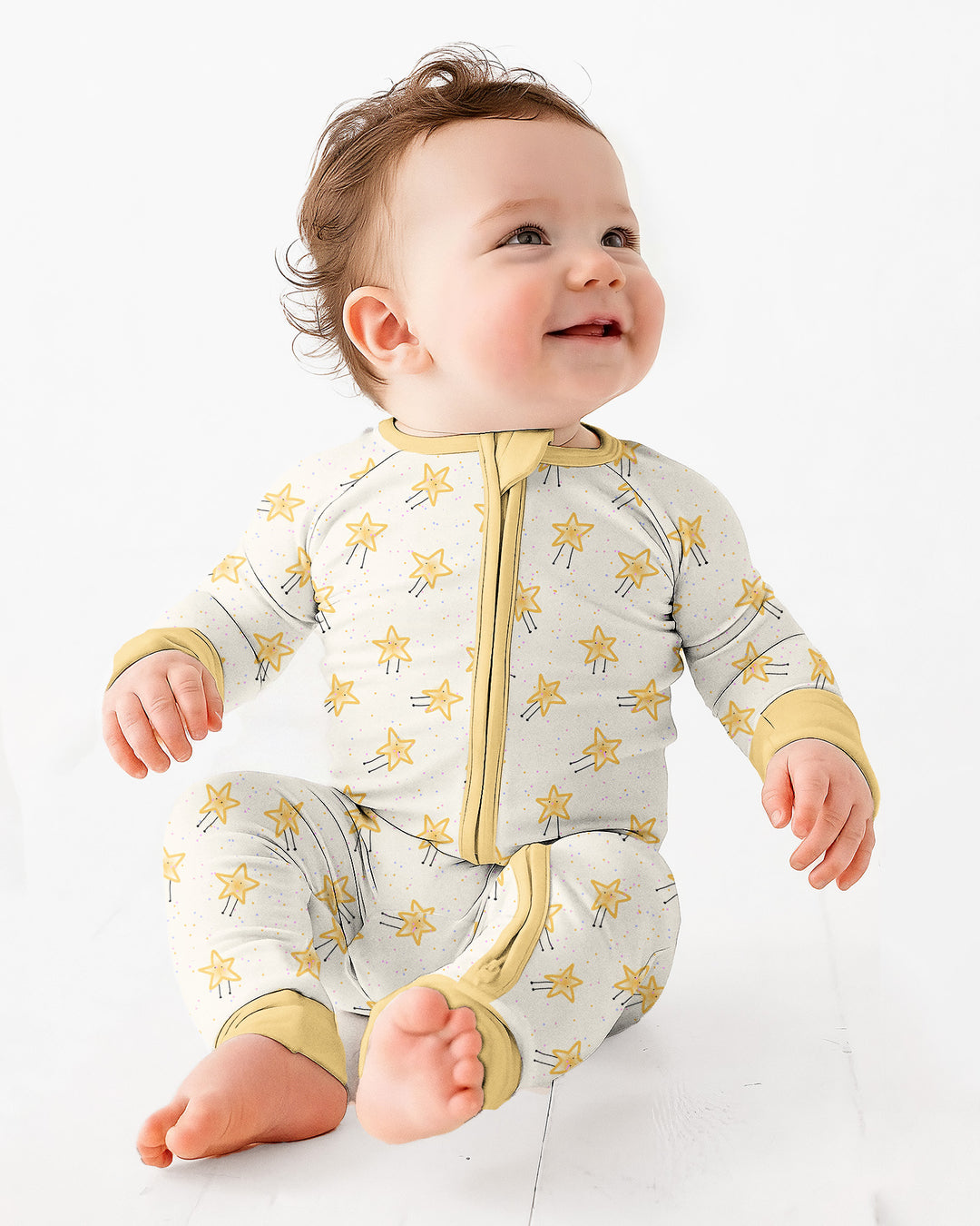 Gerippte Babykleidung mit individuellem Foto - Weich &amp; Skizzenhaft