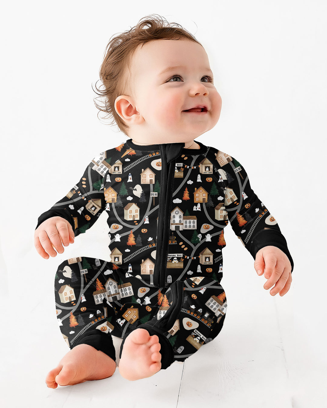 Haunted Halloween Town Map Bamboo Convertible Zippy