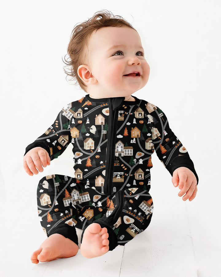 Haunted Halloween Town Map Bamboo Convertible Zippy