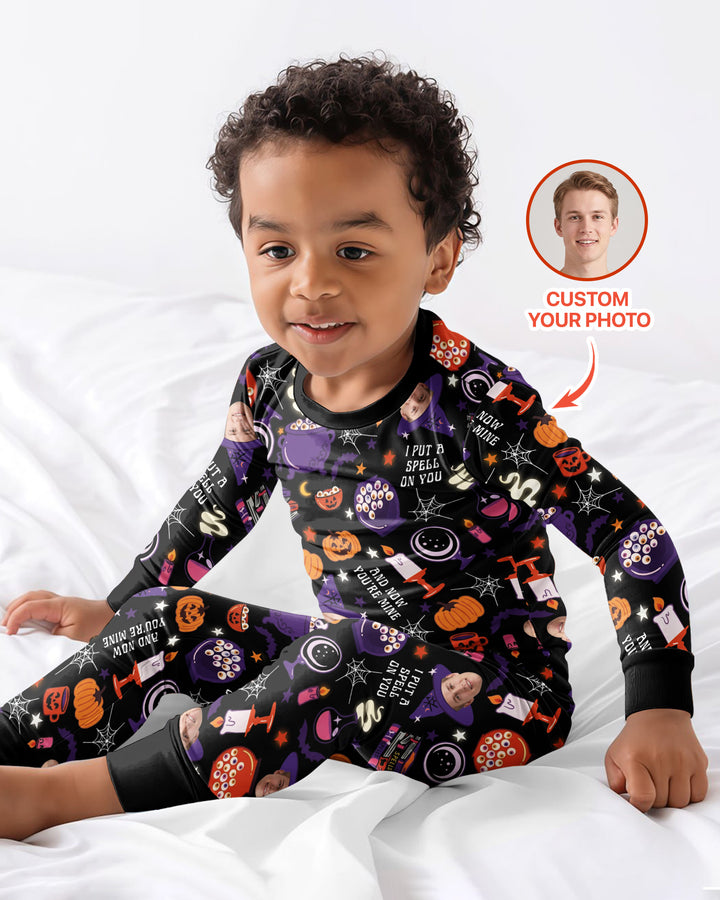 Halloween Little Witch Bamboo Two Piece Long Sleeve Pajama Set