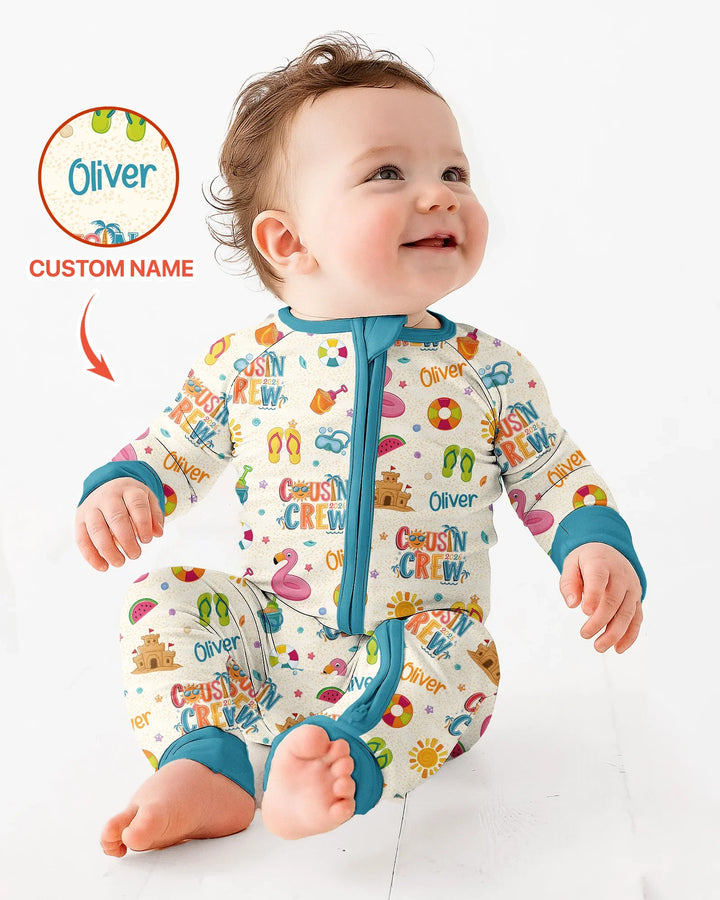 Gerippte Babykleidung mit individuellem Foto - Weich &amp; Skizzenhaft