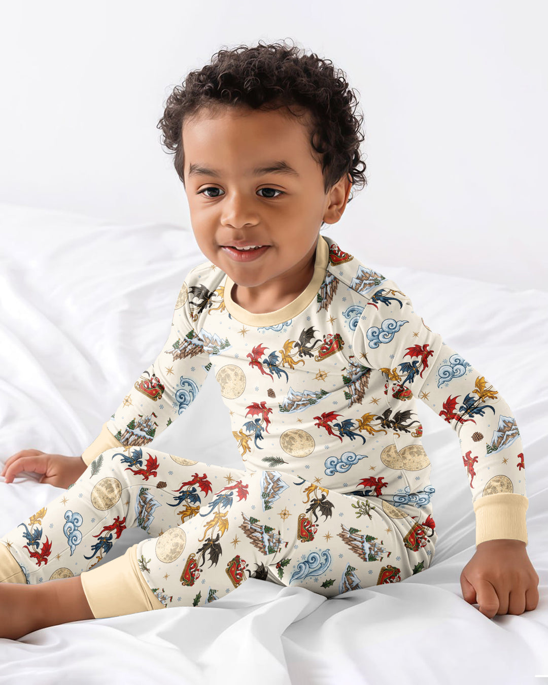 Fourth Wing Christmas Bamboo Two Piece Long Sleeve Pajama Set