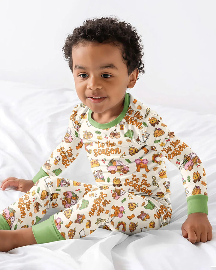 'Tis The Season Bamboo Two Piece Long Sleeve Pajama Set