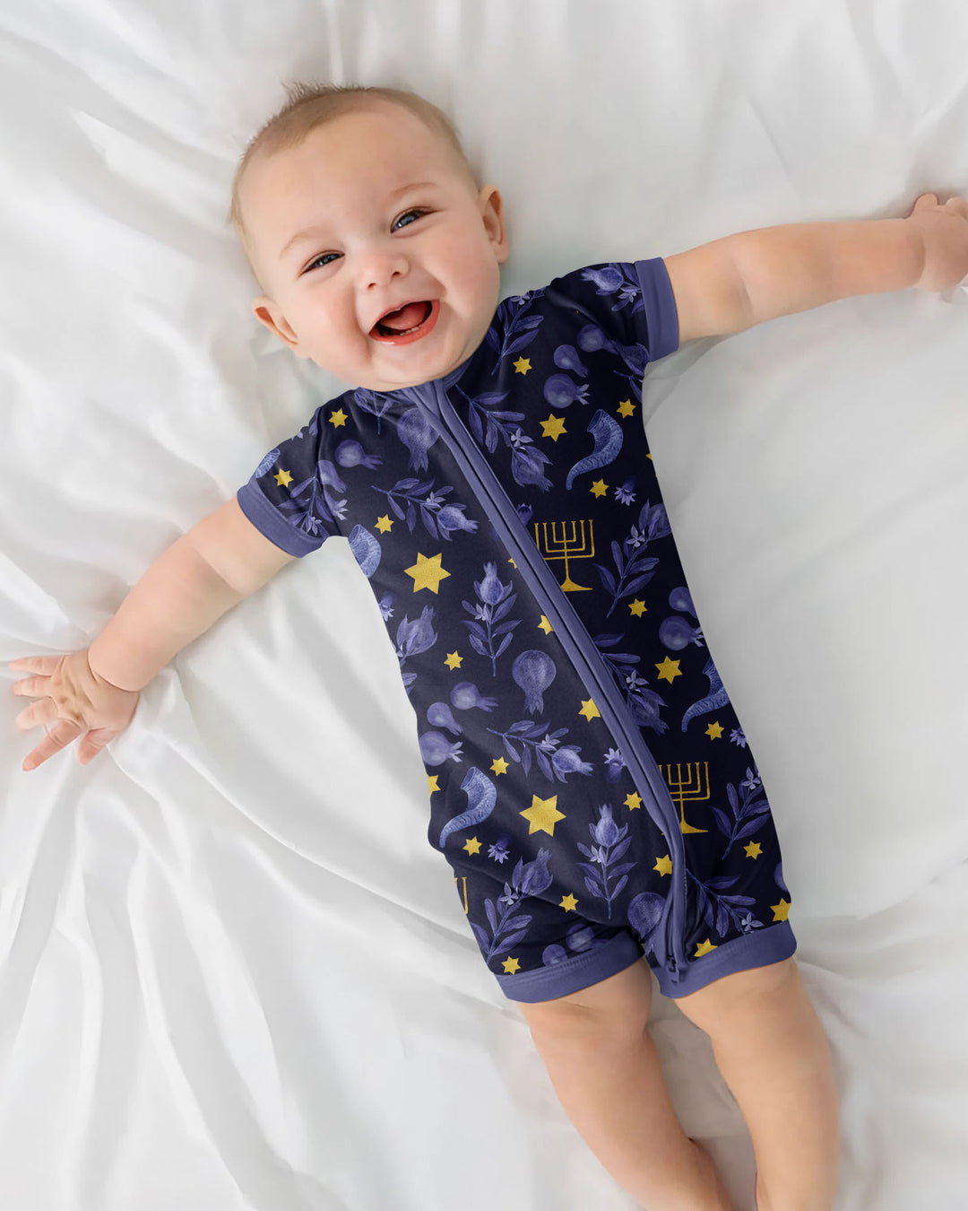 Rosh Hashanah Night Family Matching Bamboo Shorty Zippy