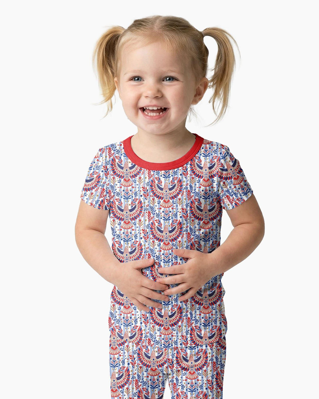 Zweiteiliges, kurzärmliges Pyjama-Set mit Marienkäfern