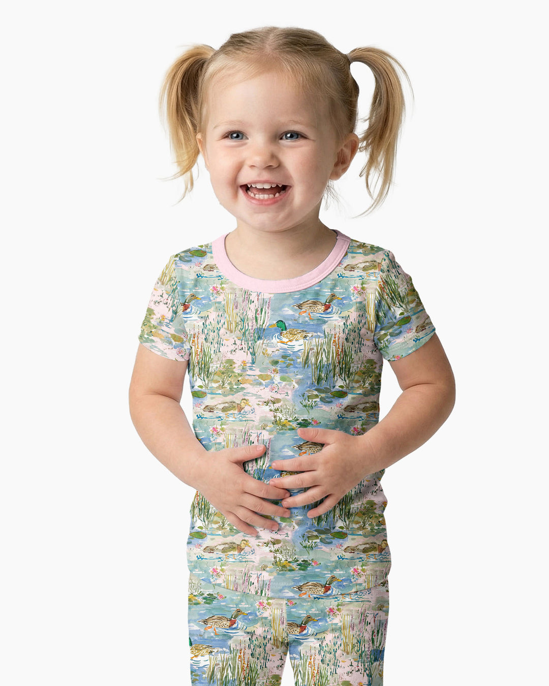 Zweiteiliges, kurzärmliges Pyjama-Set mit Marienkäfern