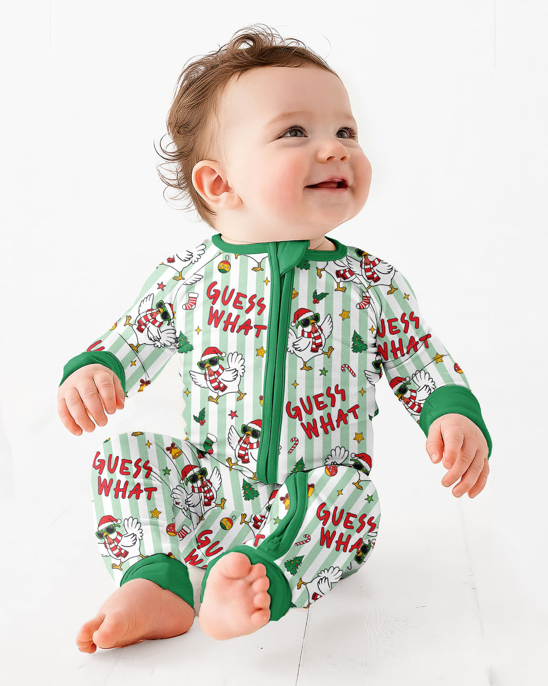 Guess What Chicken Butt Christmas Bamboo Convertible Zippy