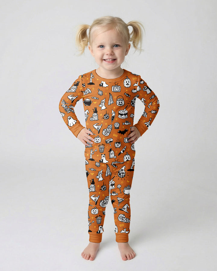 Spooky Season Bamboo Two Piece Long Sleeve Pajama Set