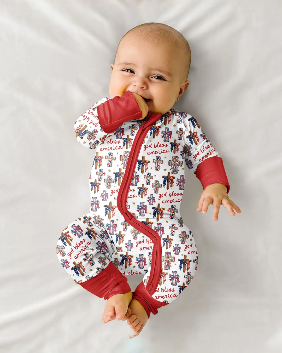 Gerippte Babykleidung mit individuellem Foto - Weich &amp; Skizzenhaft