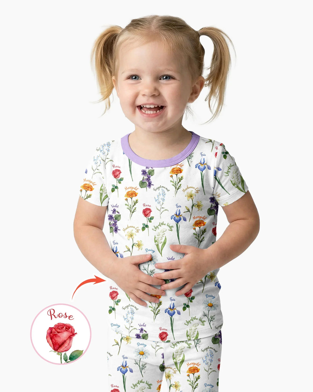 Zweiteiliges, kurzärmliges Pyjama-Set mit Marienkäfern