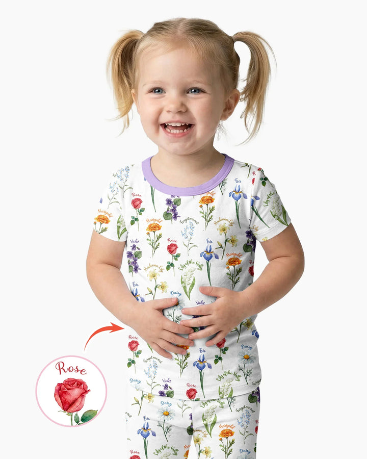 Zweiteiliges, kurzärmliges Pyjama-Set mit Marienkäfern