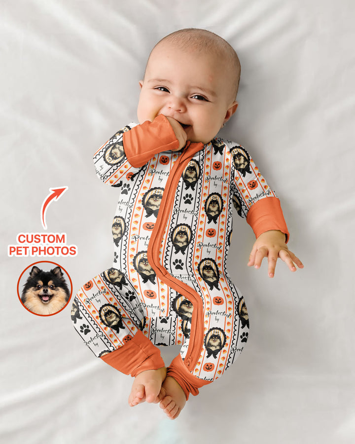 Gerippte Babykleidung mit individuellem Foto - Weich &amp; Skizzenhaft