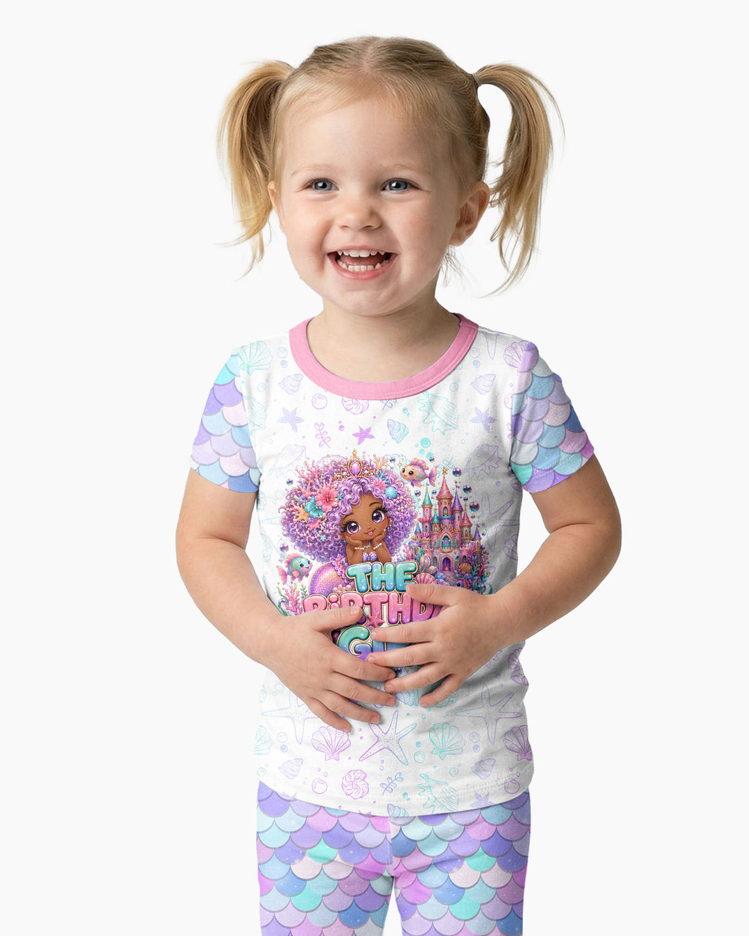 Zweiteiliges, kurzärmliges Pyjama-Set mit Marienkäfern