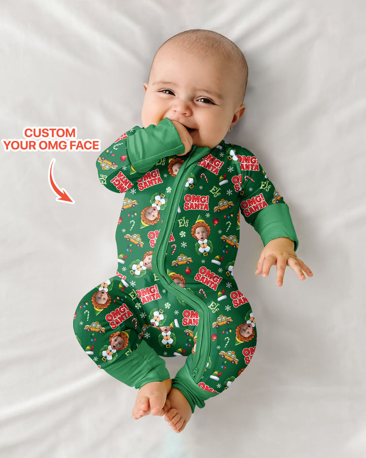 Custom Image OMG Santa Bamboo Convertible Zippy