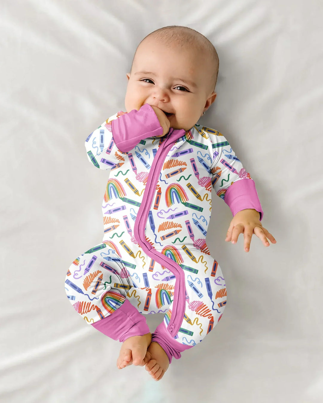 Gerippte Babykleidung mit individuellem Foto - Weich &amp; Skizzenhaft
