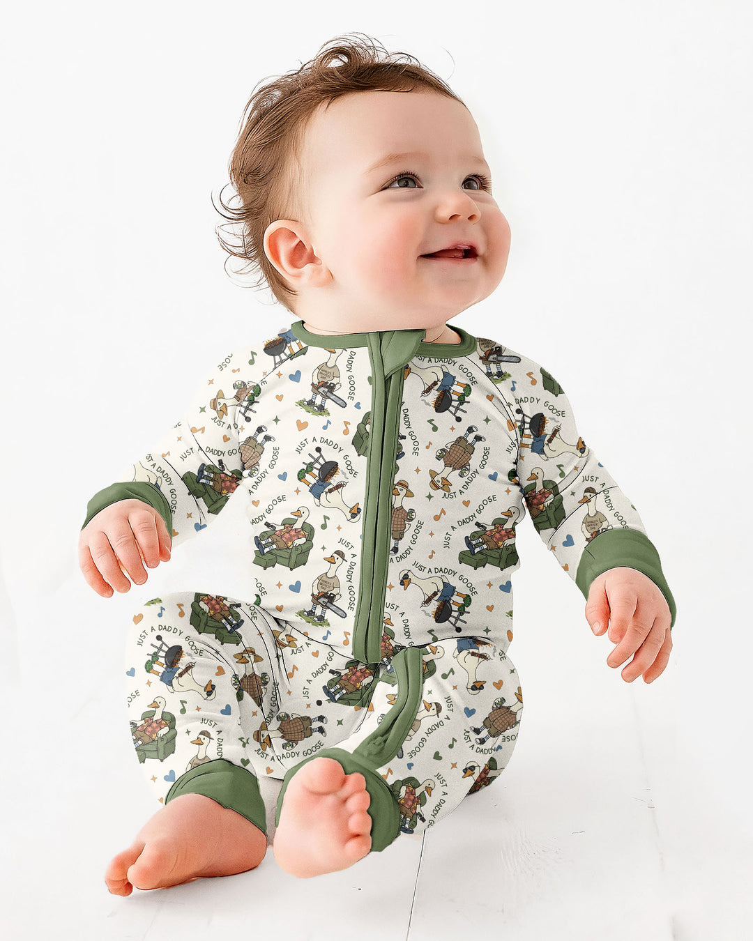 Gerippte Babykleidung mit individuellem Foto - Weich &amp; Skizzenhaft