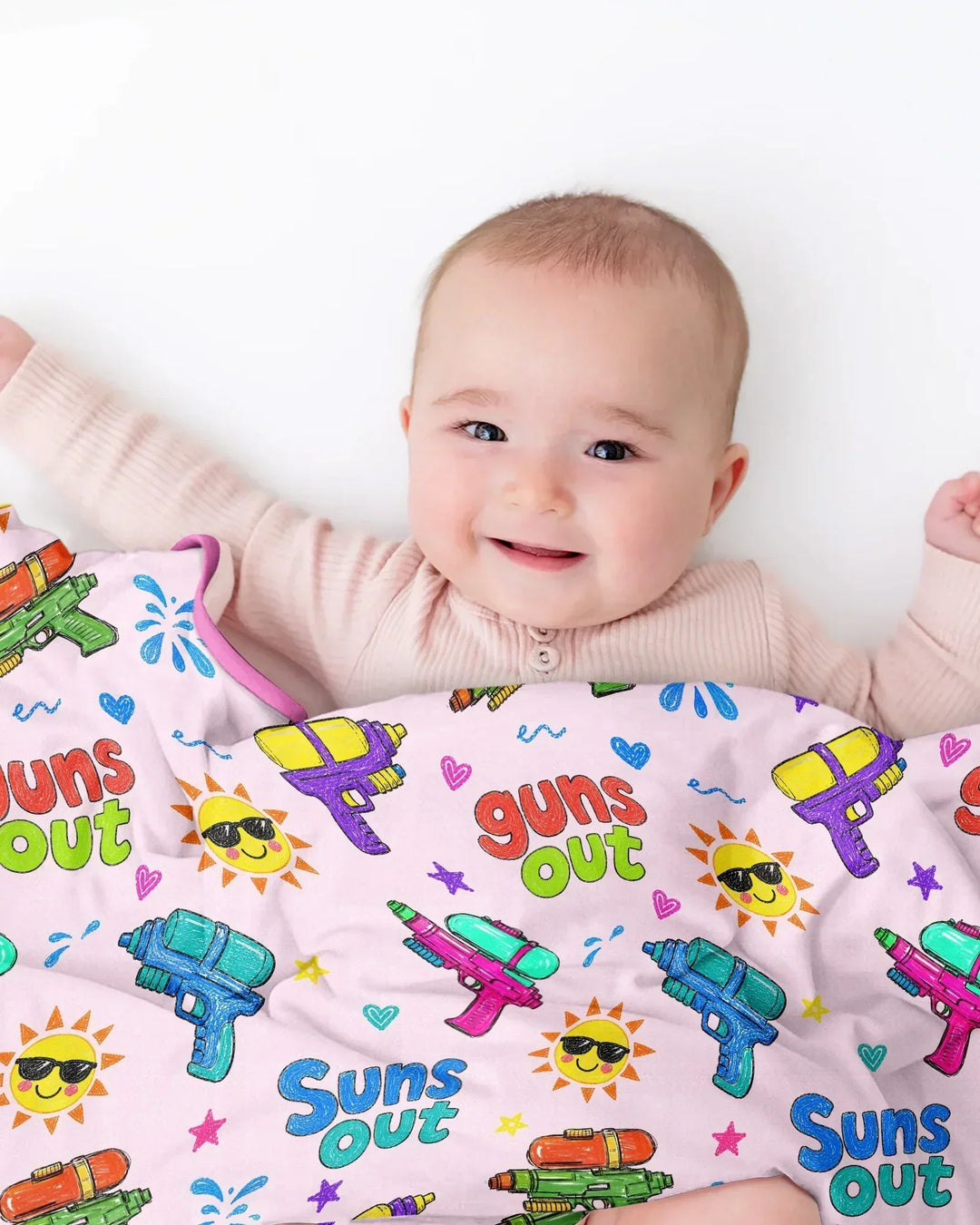 Sun Out Guns Out Bamboo Blanket