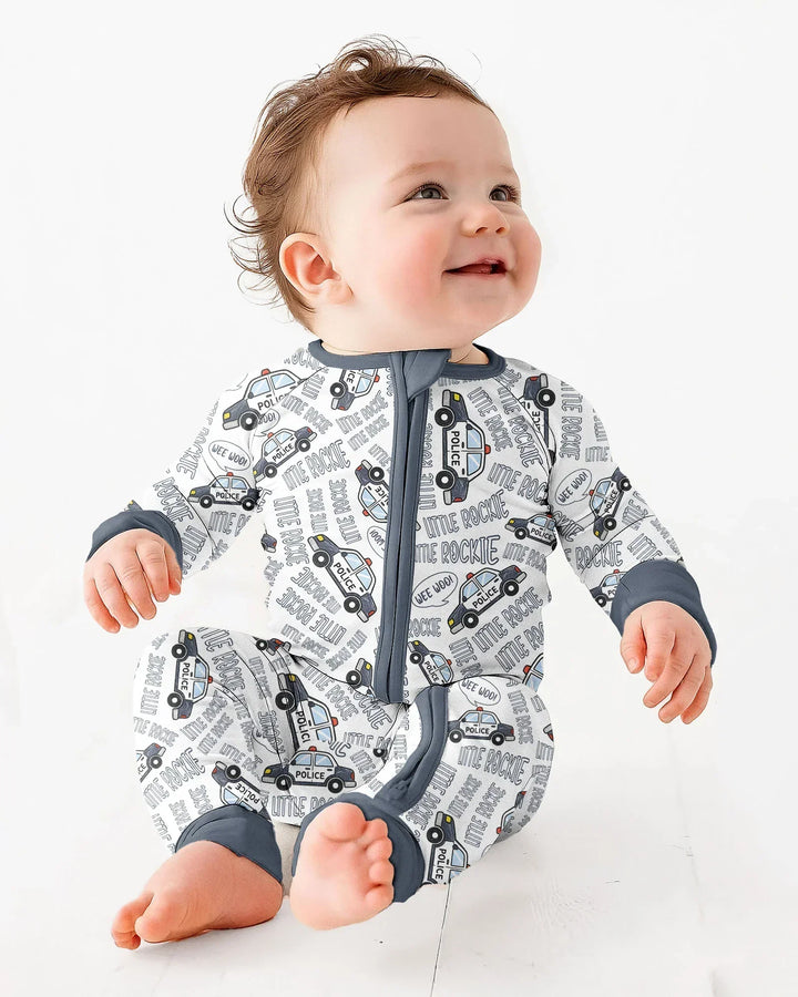 Gerippte Babykleidung mit individuellem Foto - Weich &amp; Skizzenhaft