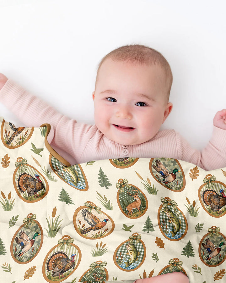 Hunting Season Family Matching Bamboo Blanket